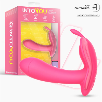 Wingy stymulator motylkowy Intoyou z aplikacją Peach Red