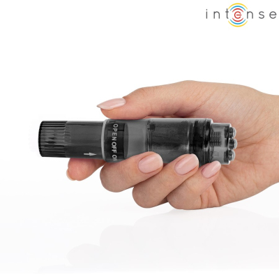 Intense Fun Toys - Intense - Kurt Mini Massager With 4 Interchangeable Heads Black