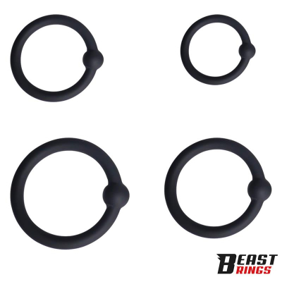 Set of 4 Penis Rings Silicone S, M, L and XL Set of 4 Penis Rings Silicone S, M, L and XL