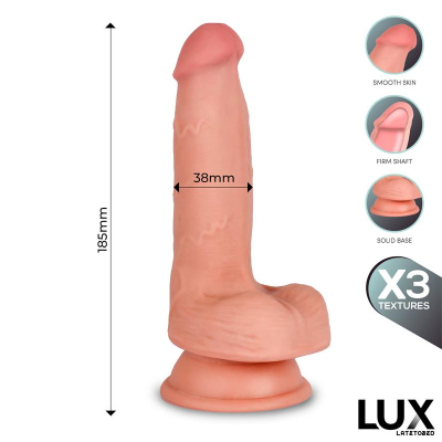 Hans Triple Texture Dildo w/Balls 7,2 Hans Triple Texture Dildo w/Balls 7,2