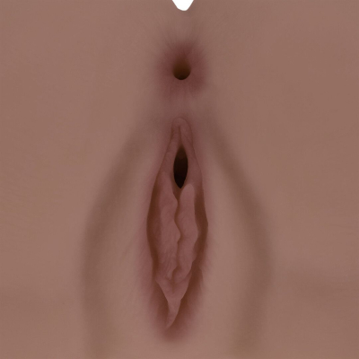 Bodyforms - Kaya Bloom - Dual Entry Vibrating Masturbator - 2,4 kg / 5.4 lbs - Brown Bodyforms - Kaya Bloom - Dual Entry Vibrating Masturbator - 2,4 kg / 5.4 lbs - Brown