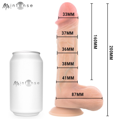 MR INTENSE - LOGAN VIBRATOR DILDO SILICONE WITH HEAT EFFECT AND REMOTE CONTROL 20 CM -Ø- 4,1 CM MR INTENSE - LOGAN VIBRATOR DILDO SILICONE WITH HEAT EFFECT AND REMOTE CONTROL 20 CM -Ø- 4,1 CM