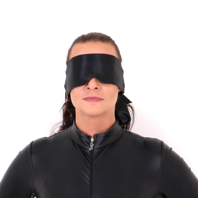 Kiotos BDSM Black Blindfold Satin Look Kiotos BDSM Black Blindfold Satin Look