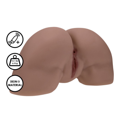 Bodyforms - Clara Vossin - Dual Entry Vibrating Masturbator - 6,3 kg / 14.1 lbs - Brown Bodyforms - Clara Vossin - Dual Entry Vibrating Masturbator - 6,3 kg / 14.1 lbs - Brown