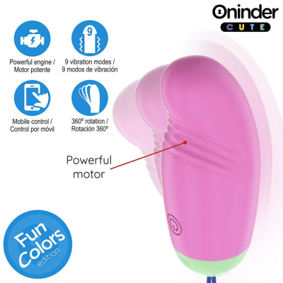 Oninder Cute - Love Pleasure 360° Vibrating-rotating Silicone Egg - Free Global App Oninder Cute - Love Pleasure 360° Vibrating-rotating Silicone Egg - Free Global App