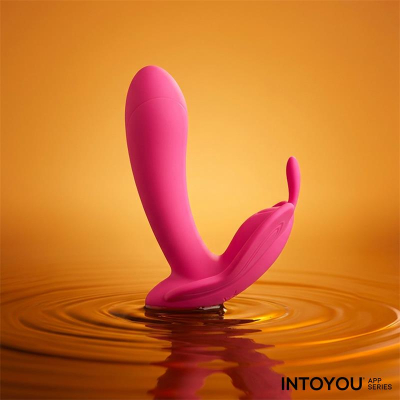 Wingy stymulator motylkowy Intoyou z aplikacją Peach Red