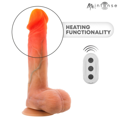 MR INTENSE - LOGAN VIBRATOR DILDO SILICONE WITH HEAT EFFECT AND REMOTE CONTROL 20 CM -Ø- 4,1 CM MR INTENSE - LOGAN VIBRATOR DILDO SILICONE WITH HEAT EFFECT AND REMOTE CONTROL 20 CM -Ø- 4,1 CM