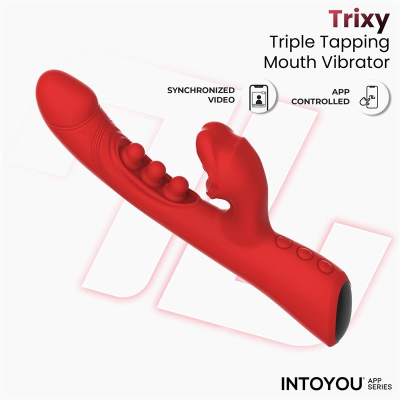 Trixy Triple Tapping Mouth Vibrator w/App Clave 26 Trixy Triple Tapping Mouth Vibrator w/App Clave 26