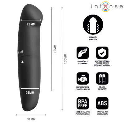 Intense Fun Toys - Intense - Phil G-Spot Vibrator Black 13 Cm Intense Fun Toys - Intense - Phil G-Spot Vibrator Black 13 Cm