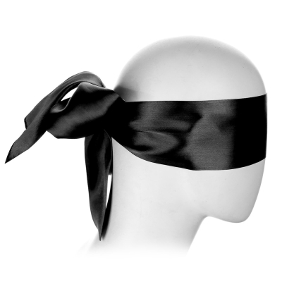 Kiotos BDSM Black Blindfold Satin Look Kiotos BDSM Black Blindfold Satin Look