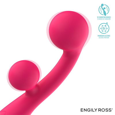 Rollie Double Ball Vibrator USB Silicone Pink Cl50 Rollie Double Ball Vibrator USB Silicone Pink Cl50