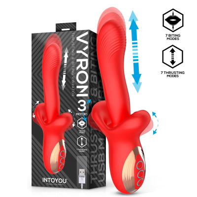 Vyron Thrusting & Biting Vibrator USB Clave 30 Vyron Thrusting & Biting Vibrator USB Clave 30