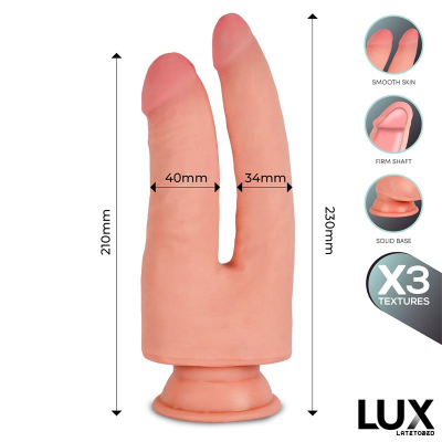 Franz Triple Texture Double Dildo 8,2
