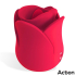 ACTION Meryl Vibe Stimulator Rose Shaped with Tongue 2 Motors ACTION Meryl Vibe Stimulator Rose Shaped with Tongue 2 Motors