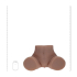 Bodyforms - Clara Vossin - Dual Entry Vibrating Masturbator - 6,3 kg / 14.1 lbs - Brown Bodyforms - Clara Vossin - Dual Entry Vibrating Masturbator - 6,3 kg / 14.1 lbs - Brown