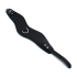 Kiotos Leather Contoured Black Leather Collar with D-Ring
