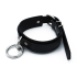 Kiotos Leather Black Leather Collar big O-Ring