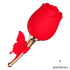 Rose with Suction and Vibrating Butterfly