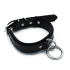 Kiotos Leather Black Leather Collar big O-Ring