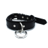 Kiotos Leather Black Leather Collar big O-Ring
