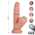 Paul Triple Texture Dildo w/Swing Balls 8,2