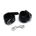 Kiotos Leather Black Leather Chain-Linked Cuffs