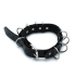 Kiotos Leather Black Leather Collar Multi-D-Rings