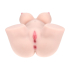 Bodyforms - Aveline Luxe - Dual Entry Vibrating Masturbator - 14 kg / 30.9 lbs - Flesh