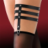 Cinderella Black Garter With 3 Straps Cinderella Black Garter With 3 Straps