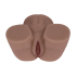 Bodyforms - Kaya Bloom - Dual Entry Vibrating Masturbator - 2,4 kg / 5.4 lbs - Brown Bodyforms - Kaya Bloom - Dual Entry Vibrating Masturbator - 2,4 kg / 5.4 lbs - Brown
