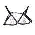 Kiotos BDSM Hexagon Nipple Clamps Bells & Leather Harness Kiotos BDSM Hexagon Nipple Clamps Bells & Leather Harness