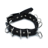 Kiotos Leather Black Leather Collar Multi-D-Rings
