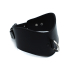 Kiotos Leather Contoured Black Leather Collar with D-Ring