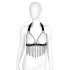 Kiotos Leather Leather Bra with Chains