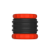 Kiotos Sport Balls 2 in 1 Silicone Cockring & Stretcher Black