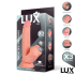 Dirk Triple Texture Dildo w/Swing Balls 10" Cl,10