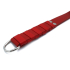 Kiotos Leather Red Leather Paddle with Silver D-Ring Handle