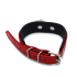 Kiotos Leather Black & Red Leather Collar big O-Ring Kiotos Leather Black & Red Leather Collar big O-Ring