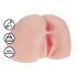 Bodyforms - Mia Hart - Dual Entry Vibrating Masturbator - 2,5 kg / 5.7 lbs - Flesh