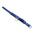 Kiotos Leather Black & Blue Leather Collar big O-Ring