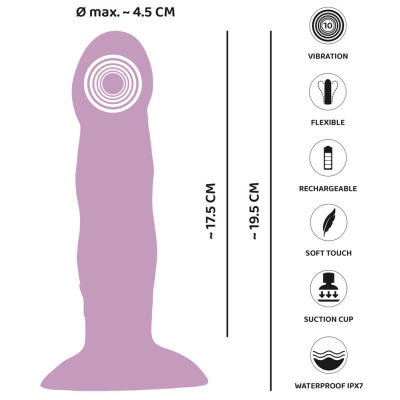 Heart Guy Purple Vibrator