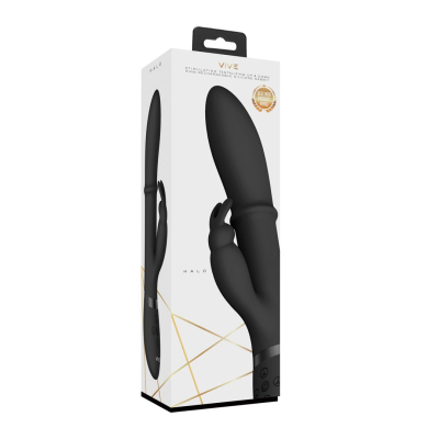 Halo - Ring Rabbit Vibrator - Black