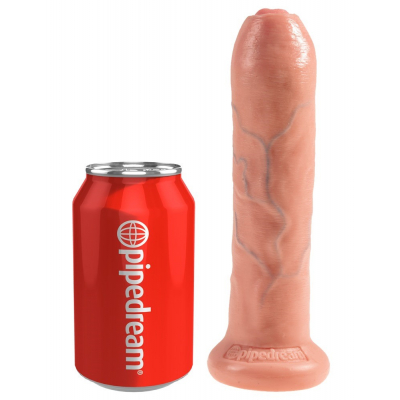 Dildo z ruchomym napletkiem - jak żywe 17,5cm