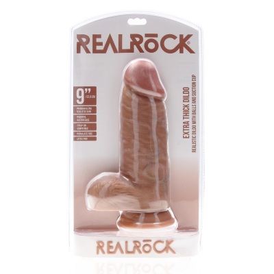 Extra Thick Straight with Balls 9 / 23 cm - Tan