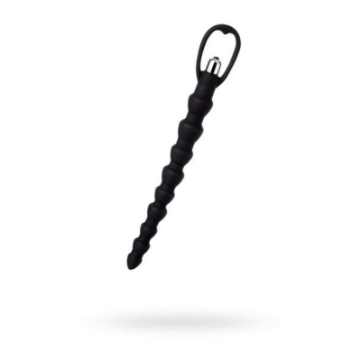 A-TOYS, Anal Vibration Chain, Silicone, Black, 32,7 cm