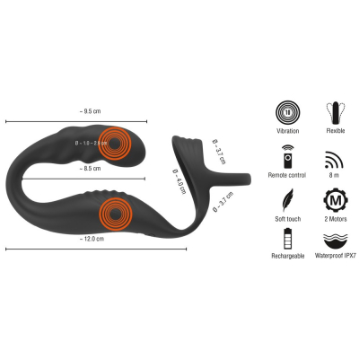 Rebel Cock Ring w RC Prostate