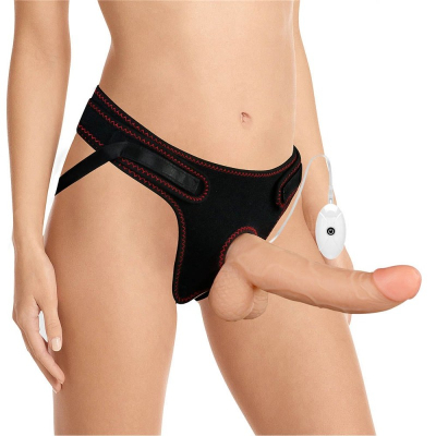 Zestaw Easy Strap-on z wibracjami 21,5 cm Lovetoy