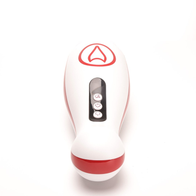 Masturbator Z Wibracją Ssaniem Cyberskóra Ładowany Usb Biały
