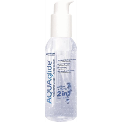 *AQUAglide 2 in 1, Lubricant and massage gel, 125 ml.