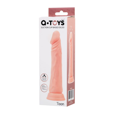 Dildo Toon z przyssawką i gładką aksamitną powierzchnią 20cm A-TOYS